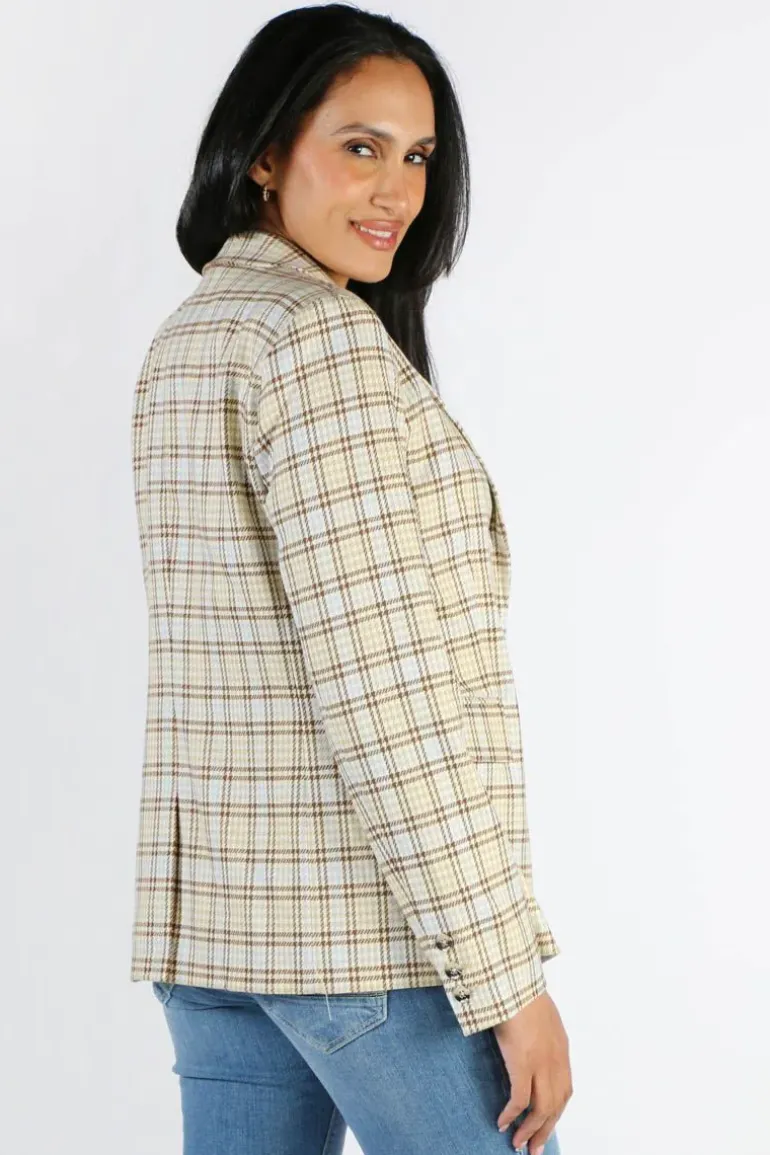 Mos Mosh Lake Iza Blazer In Check