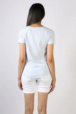 Mos Mosh Paulina Tee In Blue