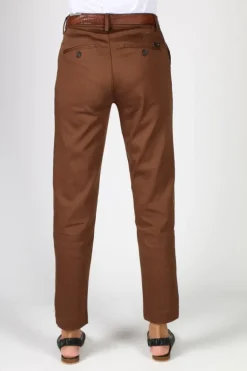 Mos Mosh Remi Chino Pants In Chocolate