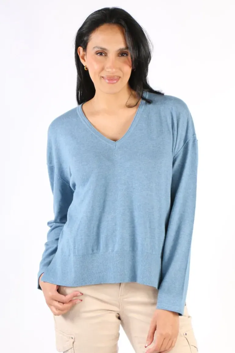 Mos Mosh Tani Wyn Jumper In Blue