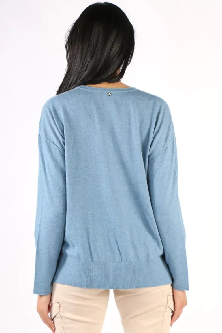 Mos Mosh Tani Wyn Jumper In Blue