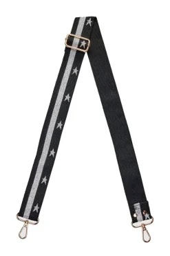 Munroe Bag Strap By Louenhide In Black/Silver