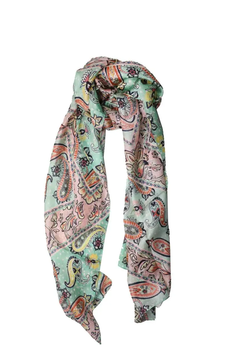 Namaskar Paisley Scarf In Multi