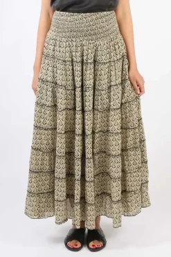 Namaskar Tiered Skirt In Print