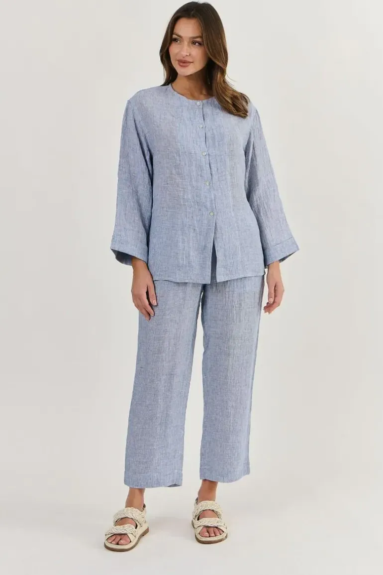 Naturals Cuff Shirt In Blue