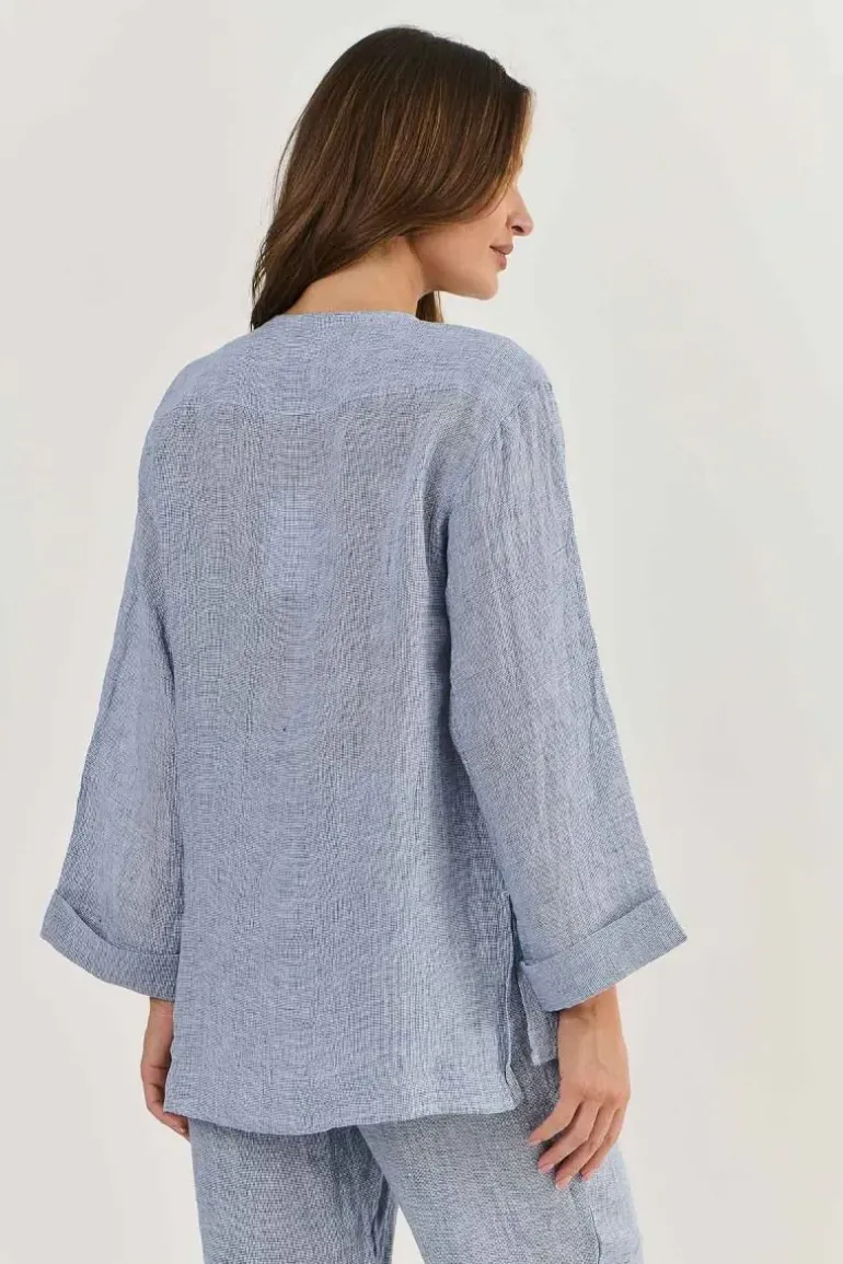 Naturals Cuff Shirt In Blue
