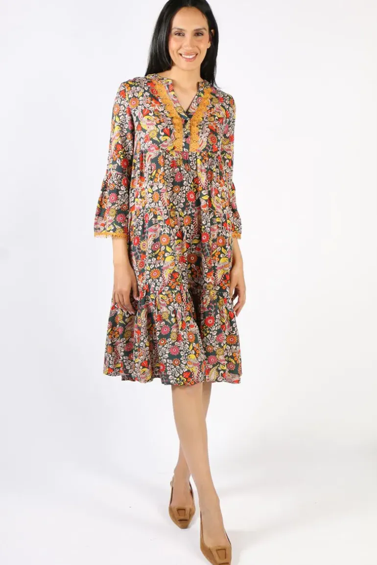 Naudic Beatrix Heather Dress In Print