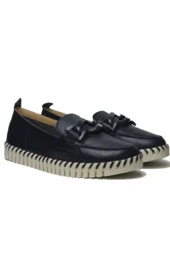 Neo By Nu Ziza Flat Chain Loafer In Marine
