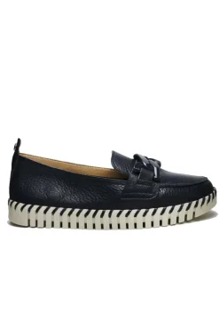 Neo By Nu Ziza Flat Chain Loafer In Marine