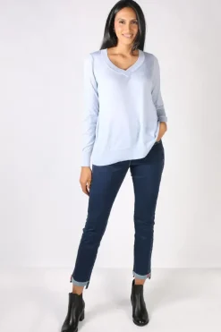 Network Sweater By Verge In Bluebell