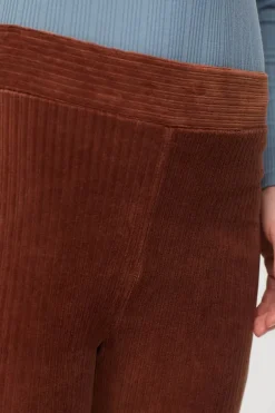 Nice Things Corduroy Stretch Pant In Brown