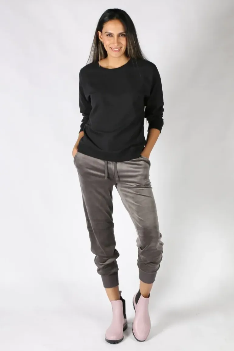 NYDJ Luxe Cotton Sweat In Black