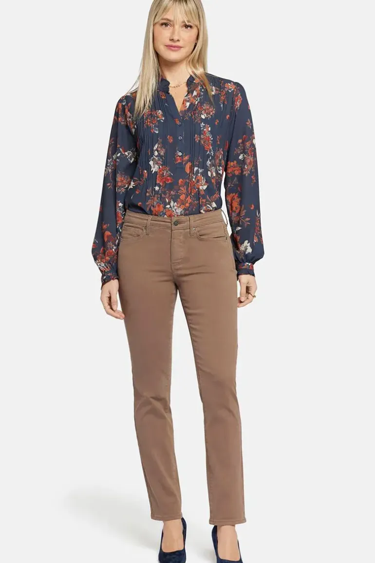 NYDJ Sheri Slim Jean In Incense Brown
