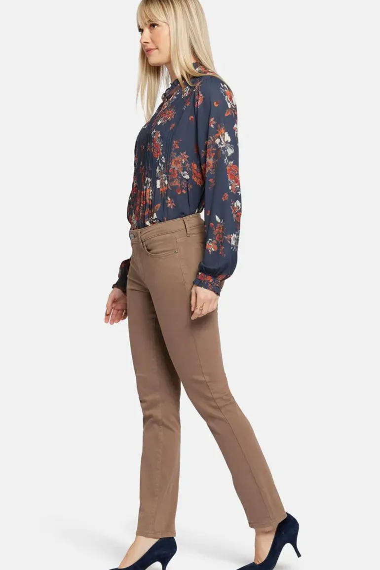 NYDJ Sheri Slim Jean In Incense Brown