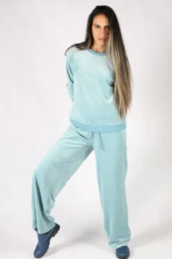 NYDJ Velour Sweat In Blue