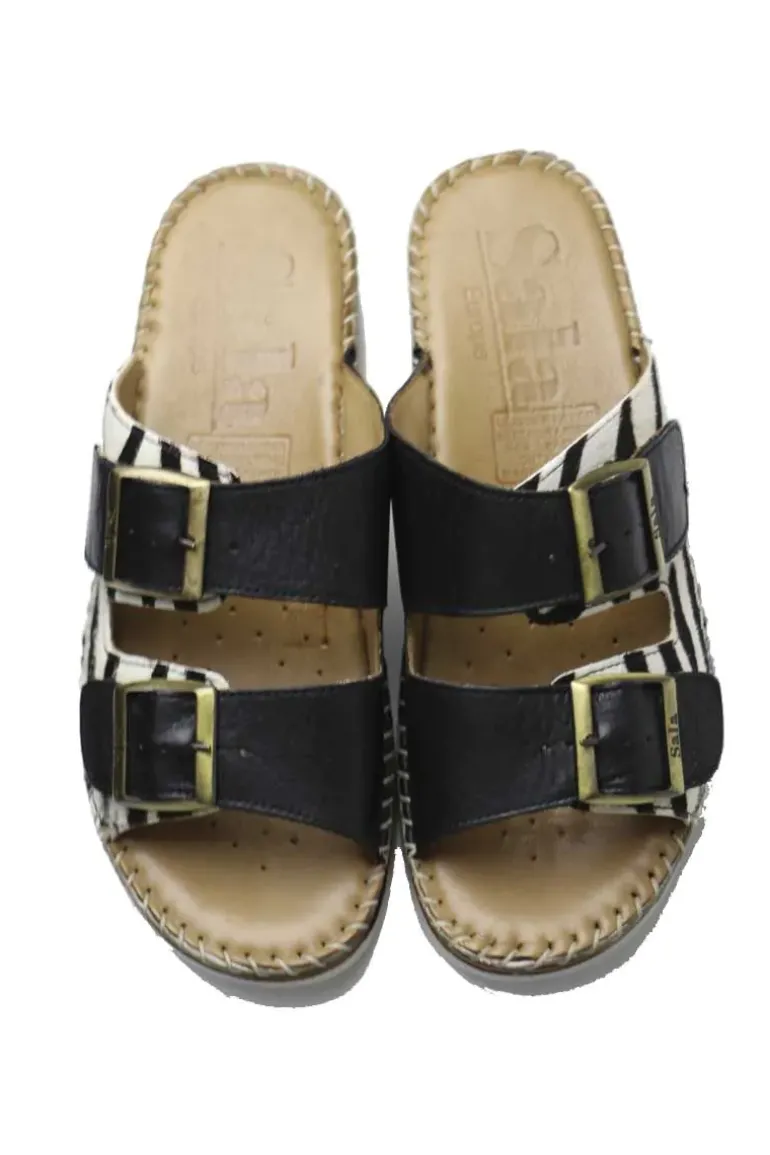 Oasis Sandal By Sala In Zebra