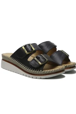 Oasis Wedge Sandal By Sala In Black