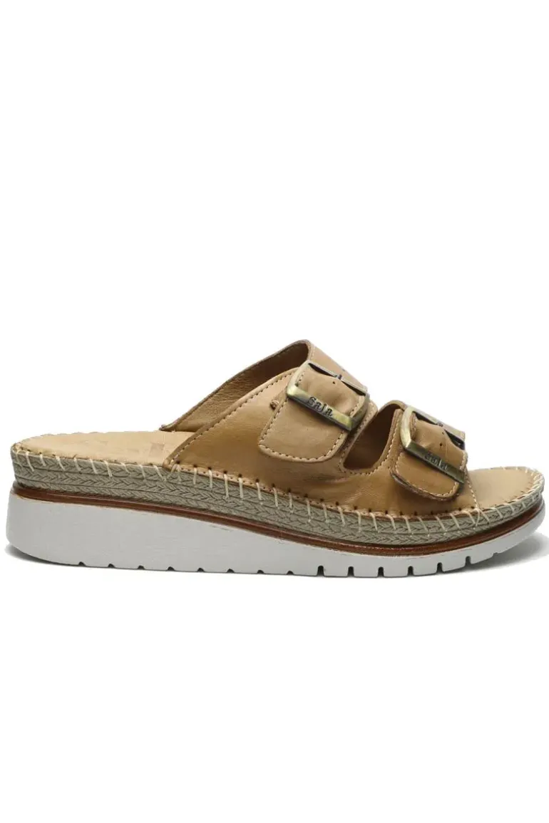 Oasis Wedge Sandal By Sala In Coconut
