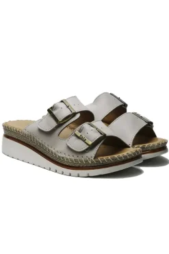 Oasis Wedge Sandal By Sala In Grey