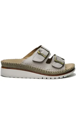 Oasis Wedge Sandal By Sala In Grey