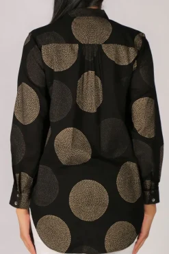 Olive Jap Poppy Shirt In Black By Bagruu
