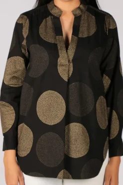 Olive Jap Poppy Shirt In Black By Bagruu