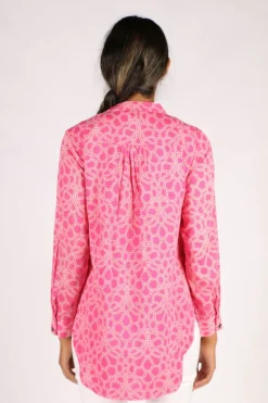 Olive Shirt In Geranium Pearl By Bagruu