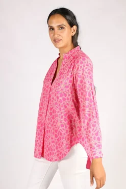 Olive Shirt In Geranium Pearl By Bagruu