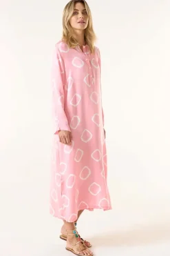 One Season Atlas Llew Maxi Dress In Flamingo Pink