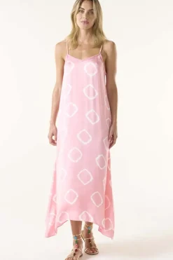 One Season Atlas Llew Slip Dress In Flamingo Pink