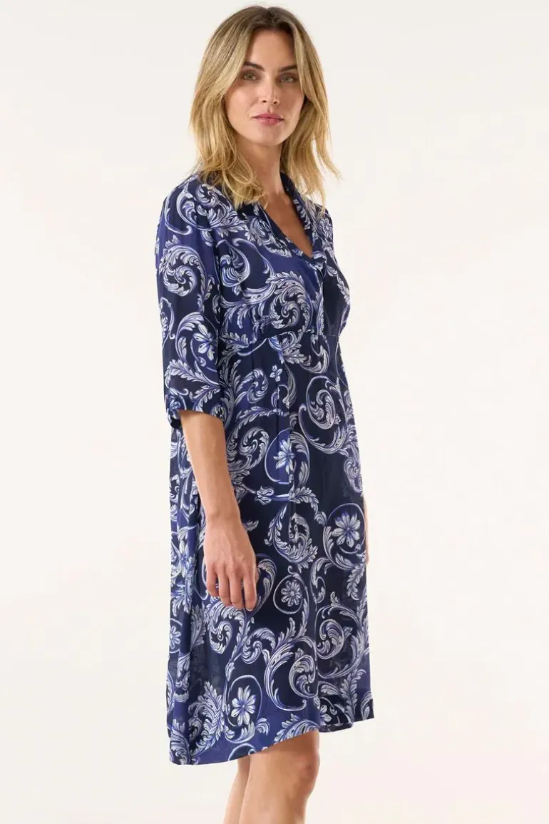 One Season Beco Jazz Dress In Navy