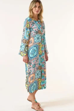 One Season Casablanca Sani Maxi Dress In Multi