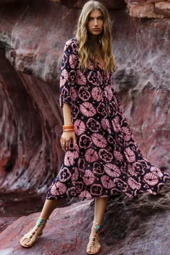 One Season Comogli Mia Dress In Coral
