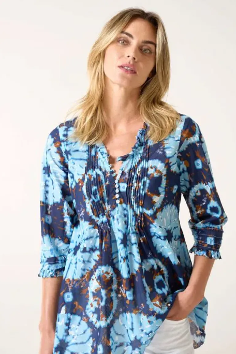 One Season Comogli Poppy Top In Navy