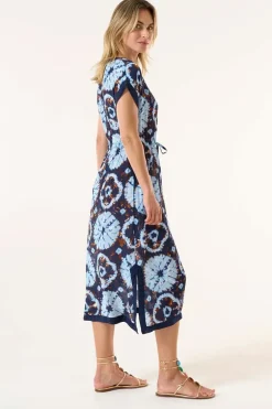 One Season Comogli Sani Dress In Navy