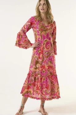One Season St Georges Indi Dress In Coral