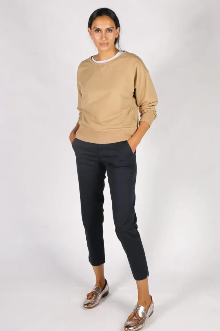 Pako Litto Cotton Zipper Jumper In Camel