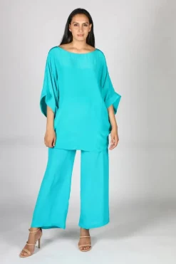 Palazzo Pant By Anupamaa In Emerald