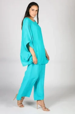 Palazzo Pant By Anupamaa In Emerald