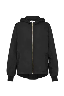Paqme Crop Raincoat In Black