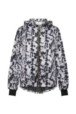 Paqme Crop Raincoat In Tie Dye