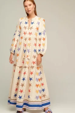 Pearl & Caviar Star Zakar Maxi Dress In Multi