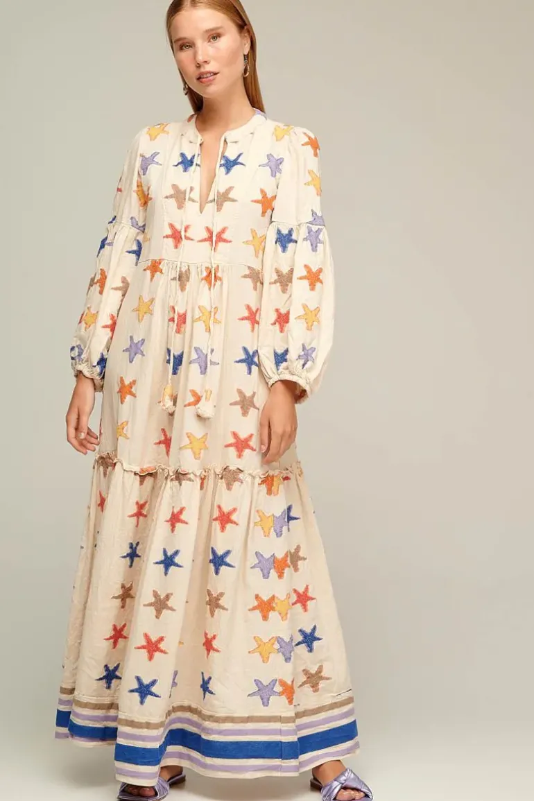 Pearl & Caviar Star Zakar Maxi Dress In Multi