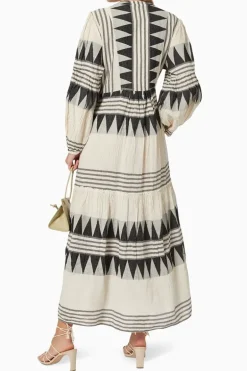 Pearl & Caviar Zakar Maxi Dress In Black