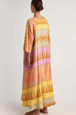 Pearl And Caviar Antiparos Dress In Citrus