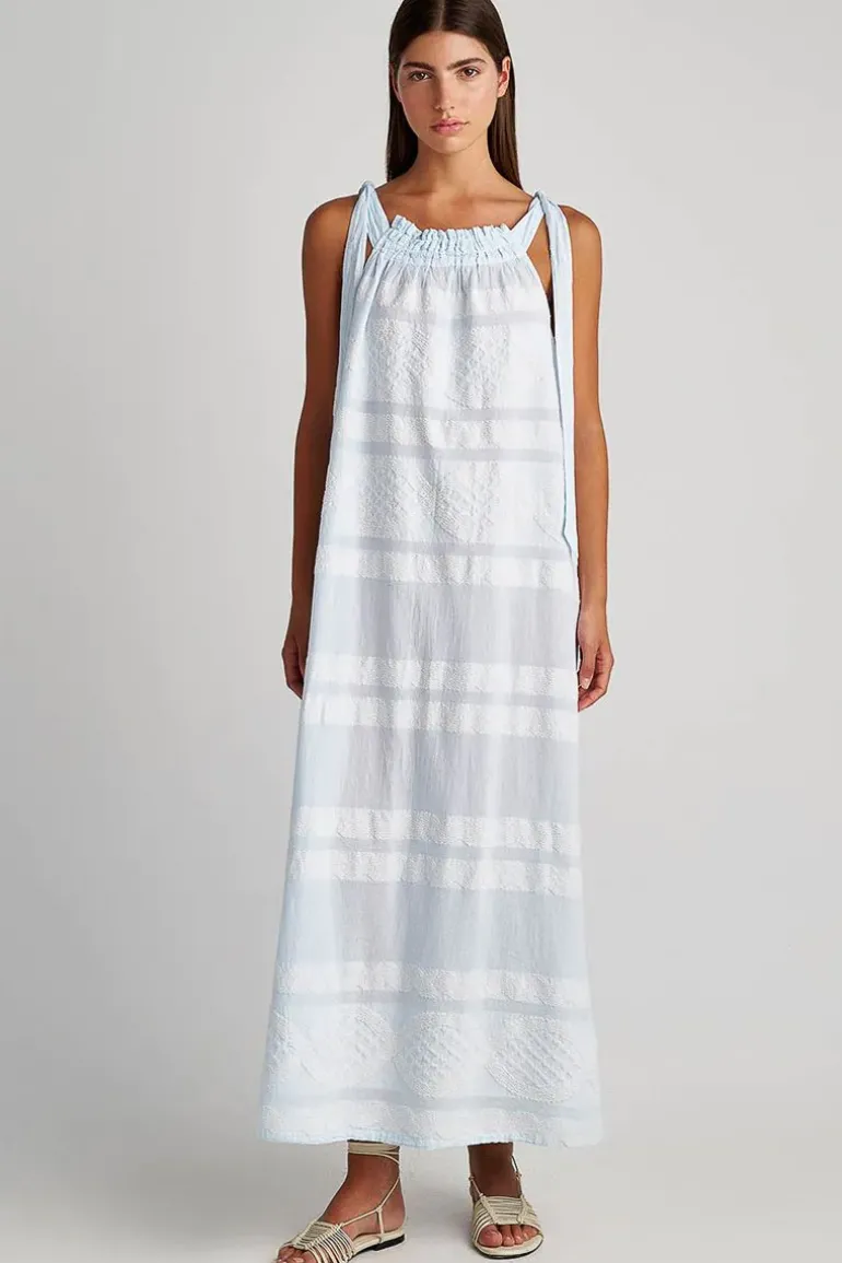 Pearl And Caviar Hydra Maxi Dress In Blue