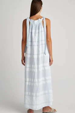Pearl And Caviar Hydra Maxi Dress In Blue