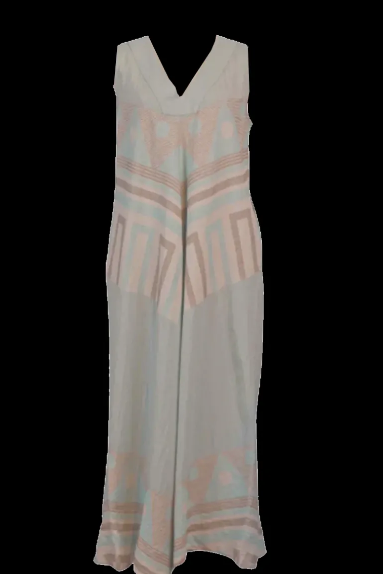 Pearl And Caviar Zakar Sleeveless Sifnos Dress In Aqua