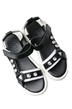 Pearl Velcro Sandal By Wave In Black