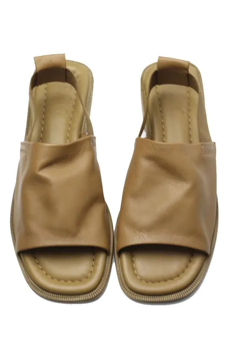 Piazza Grande Open Toe Sandal In Tan